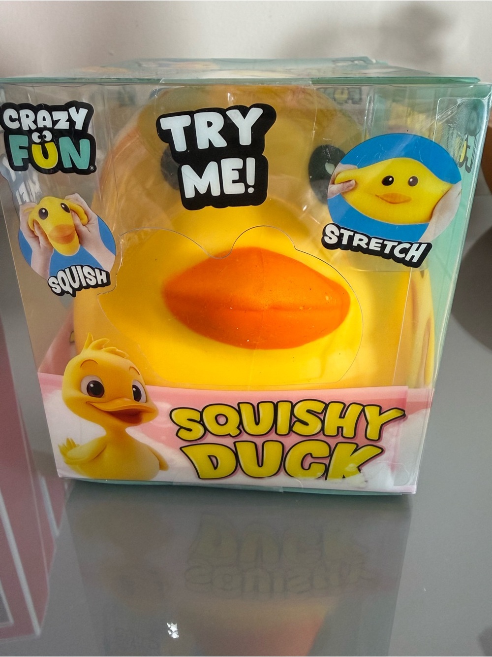 Squishy Duck Toy - Yellow & Orange